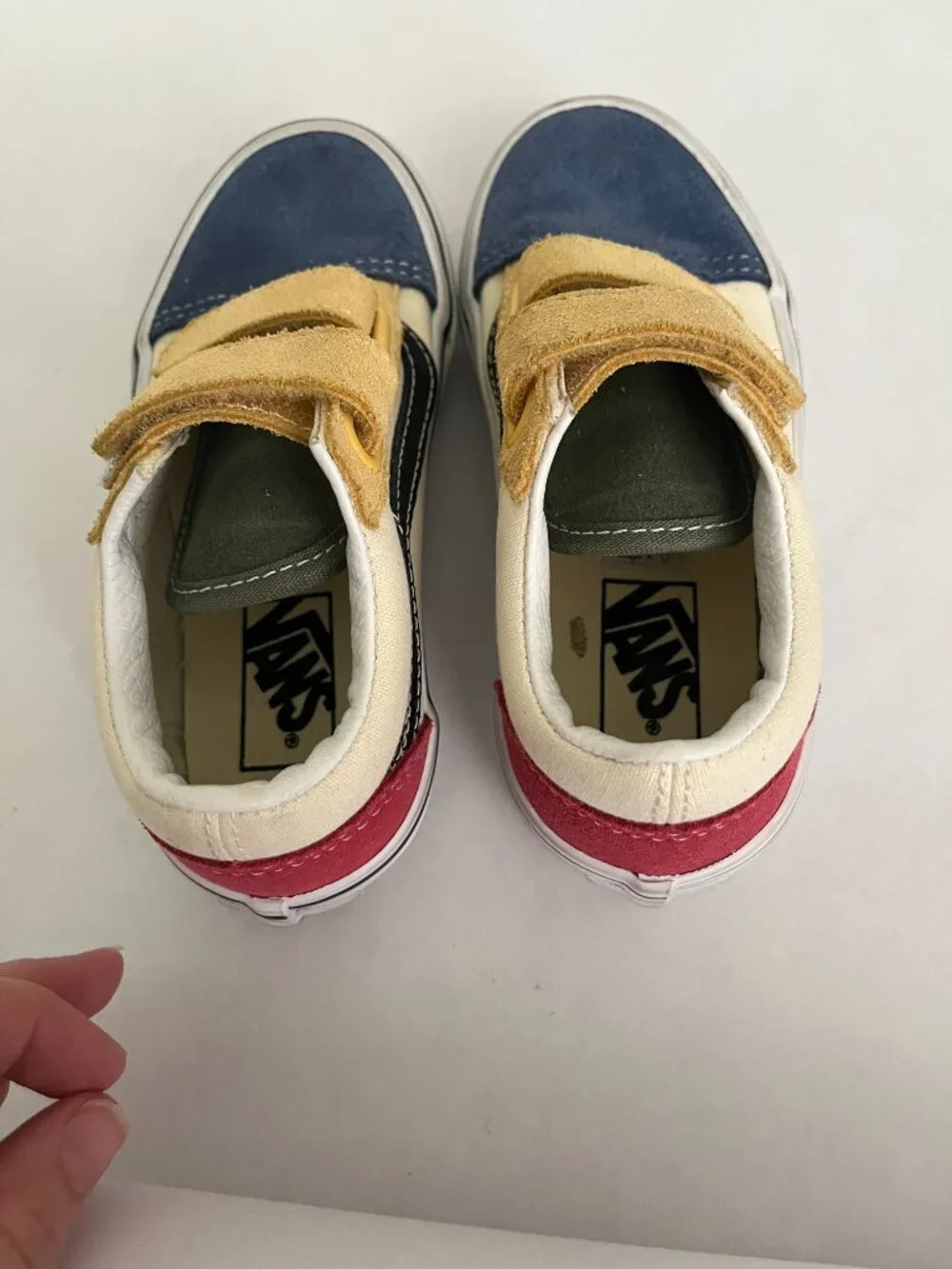 Little Kids Old Skool V Shoe Multi Color Red Blue Green Yellow Size 10.5